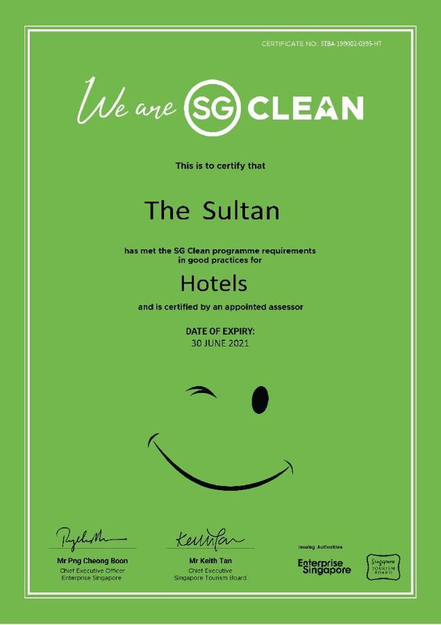 The Sultan Hotel Szingapúr Kültér fotó